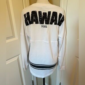 PINK Hawaii limited edition sequin crew neck long sleeve sweater